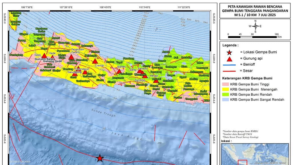 Gempa Magnitudo 4,8 Getarkan Pangandaran