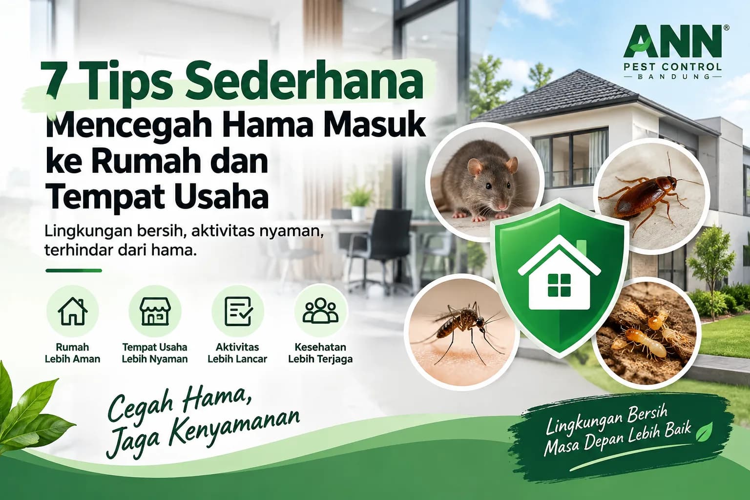 Hidup Bebas Hama di Bandung! Rahasia Rumah & Bisnis Nyaman ala ANN Pest Control 🐜🚫