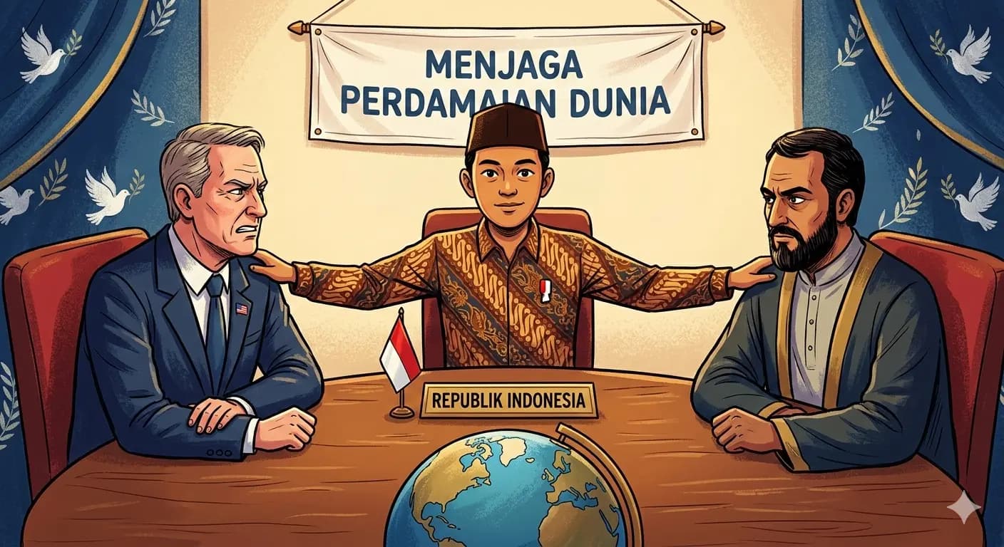 Diplomasi di Atas Kawat Tipis: Ketika Pilihan Damai Indonesia Dikritik di Dalam Negeri